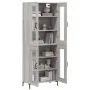 Aparador alto madera contrachapada gris sonoma 69,5x34x180 cm by vidaXL, Sideboards - Ref: Foro24-3198279, Price: 158,86 €, D...