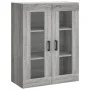 Aparador alto madera contrachapada gris sonoma 69,5x34x180 cm by vidaXL, Sideboards - Ref: Foro24-3198279, Price: 158,86 €, D...