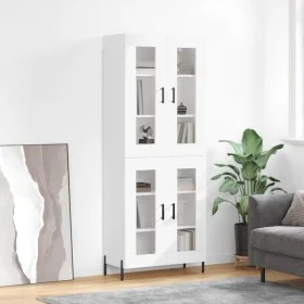 Aparador alto madera contrachapada blanco 69,5x34x180 cm de vidaXL, Aparadores - Ref: Foro24-3198281, Precio: 182,82 €, Descu...