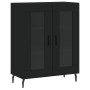 Aparador alto madera contrachapada negro 69,5x34x180 cm de vidaXL, Aparadores - Ref: Foro24-3198290, Precio: 188,69 €, Descue...