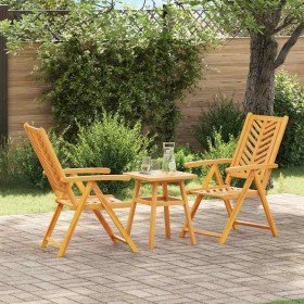 Conjunto de Comedor de Jardín 3 pcs Marrón en Mesas de jardín | Comprar online en Foru.es