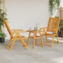 Conjunto de Comedor de Jardín 3 pcs Marrón en Mesas de jardín | Comprar online en Foru.es