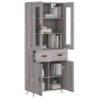 Aparador alto madera contrachapada gris sonoma 69,5x34x180 cm de vidaXL, Aparadores - Ref: Foro24-3198511, Precio: 166,50 €, ...
