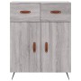 Aparador alto madera contrachapada gris sonoma 69,5x34x180 cm de vidaXL, Aparadores - Ref: Foro24-3198511, Precio: 166,50 €, ...