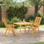 Conjunto de Comedor de Jardín 3 pcs Marrón en Mesas de jardín | Comprar online en Foru.es