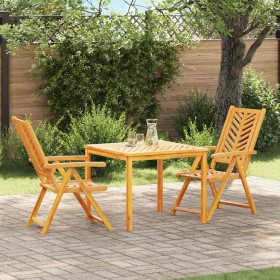 Conjunto de Comedor de Jardín 3 pcs Marrón en Mesas de jardín | Comprar online en Foru.es