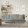 Sofá cama tela gris claro de vidaXL, Sofás - Ref: Foro24-351881, Precio: 255,79 €, Descuento: %