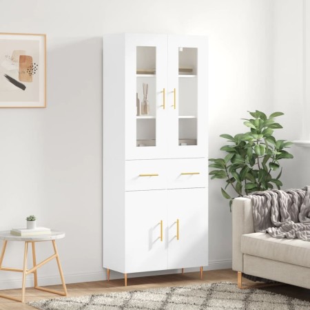Aparador alto madera contrachapada blanco 69,5x34x180 cm de vidaXL, Aparadores - Ref: Foro24-3198521, Precio: 196,58 €, Descu...