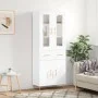 Hohes weißes Sperrholz-Sideboard 69,5 x 34 x 180 cm von vidaXL, Sideboards - Ref: Foro24-3198521, Preis: 193,48 €, Rabatt: %