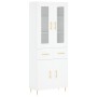 Aparador alto madera contrachapada blanco 69,5x34x180 cm de vidaXL, Aparadores - Ref: Foro24-3198521, Precio: 196,58 €, Descu...