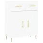 Hohes weißes Sperrholz-Sideboard 69,5 x 34 x 180 cm von vidaXL, Sideboards - Ref: Foro24-3198521, Preis: 193,48 €, Rabatt: %