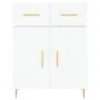 Hohes weißes Sperrholz-Sideboard 69,5 x 34 x 180 cm von vidaXL, Sideboards - Ref: Foro24-3198521, Preis: 193,48 €, Rabatt: %
