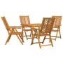 Conjunto de Comedor de Jardín 5 pcs Marrón en Mesas de jardín | Comprar online en Foru.es