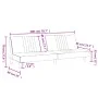 Sofá cama tela gris claro de vidaXL, Sofás - Ref: Foro24-351881, Precio: 255,79 €, Descuento: %