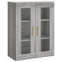 Aparador alto madera contrachapada gris sonoma 69,5x34x180 cm de vidaXL, Aparadores - Ref: Foro24-3198527, Precio: 167,19 €, ...