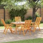 Conjunto de Comedor de Jardín 5 pcs Marrón en Mesas de jardín | Comprar online en Foru.es