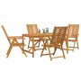 Conjunto de Comedor de Jardín 5 pcs Marrón en Mesas de jardín | Comprar online en Foru.es