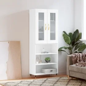 Aparador alto madera contrachapada blanco 69,5x34x180 cm de vidaXL, Aparadores - Ref: Foro24-3198705, Precio: 141,09 €, Descu...