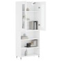 Aparador alto madera contrachapada blanco 69,5x34x180 cm de vidaXL, Aparadores - Ref: Foro24-3198705, Precio: 143,00 €, Descu...