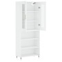 Aparador alto madera contrachapada blanco 69,5x34x180 cm de vidaXL, Aparadores - Ref: Foro24-3198705, Precio: 143,00 €, Descu...