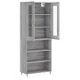 Aparador alto madera contrachapada gris sonoma 69,5x34x180 cm de vidaXL, Aparadores - Ref: Foro24-3198711, Precio: 131,07 €, ...