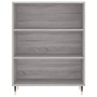 Aparador alto madera contrachapada gris sonoma 69,5x34x180 cm de vidaXL, Aparadores - Ref: Foro24-3198711, Precio: 131,07 €, ...