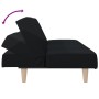 Sofá cama de tela negro de vidaXL, Sofás - Ref: Foro24-351883, Precio: 257,35 €, Descuento: %