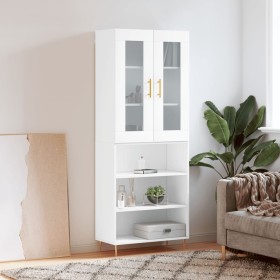 Aparador alto madera contrachapada blanco 69,5x34x180 cm de vidaXL, Aparadores - Ref: Foro24-3198713, Precio: 158,16 €, Descu...