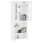 Aparador alto madera contrachapada blanco 69,5x34x180 cm de vidaXL, Aparadores - Ref: Foro24-3198713, Precio: 158,16 €, Descu...