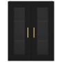 Aparador alto madera contrachapada negro 69,5x34x180 cm de vidaXL, Aparadores - Ref: Foro24-3198714, Precio: 133,80 €, Descue...