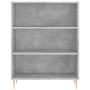 Aparador alto madera contrachapada gris hormigón 69,5x34x180 cm de vidaXL, Aparadores - Ref: Foro24-3198717, Precio: 135,79 €...