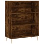 Aparador alto madera contrachapada roble ahumado 69,5x34x180 cm de vidaXL, Aparadores - Ref: Foro24-3198718, Precio: 135,34 €...