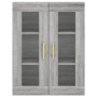 Aparador alto madera contrachapada gris sonoma 69,5x34x180 cm de vidaXL, Aparadores - Ref: Foro24-3198719, Precio: 138,65 €, ...