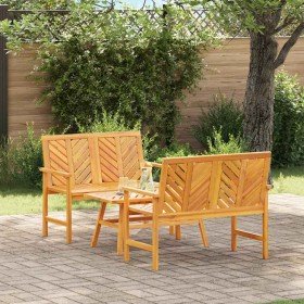 Conjunto de Sofás de Jardín 3 pcs Marrón en Sillas de jardín | Comprar online en Foru.es