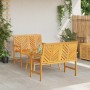 Conjunto de Sofás de Jardín 3 pcs Marrón en Sillas de jardín | Comprar online en Foru.es