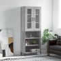 Aparador alto madera contrachapada gris sonoma 69,5x34x180 cm de vidaXL, Aparadores - Ref: Foro24-3198727, Precio: 135,58 €, ...