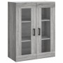 Aparador alto madera contrachapada gris sonoma 69,5x34x180 cm de vidaXL, Aparadores - Ref: Foro24-3198727, Precio: 135,58 €, ...