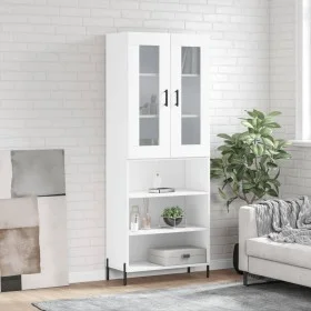 Tall white plywood sideboard 69.5x34x180 cm by vidaXL, Sideboards - Ref: Foro24-3198729, Price: 153,97 €, Discount: %