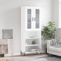 Aparador alto madera contrachapada blanco 69,5x34x180 cm de vidaXL, Aparadores - Ref: Foro24-3198729, Precio: 156,13 €, Descu...