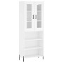 Aparador alto madera contrachapada blanco 69,5x34x180 cm de vidaXL, Aparadores - Ref: Foro24-3198729, Precio: 156,13 €, Descu...