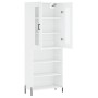 Aparador alto madera contrachapada blanco 69,5x34x180 cm de vidaXL, Aparadores - Ref: Foro24-3198729, Precio: 156,13 €, Descu...