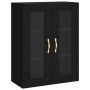 Aparador alto madera contrachapada negro 69,5x34x180 cm de vidaXL, Aparadores - Ref: Foro24-3198706, Precio: 151,31 €, Descue...