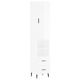 Aparador alto madera contrachapada blanco brillo 34,5x34x180 cm de vidaXL, Aparadores - Ref: Foro24-3198931, Precio: 123,72 €...