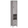 Aparador alto madera contrachapada gris Sonoma 34,5x34x180 cm de vidaXL, Aparadores - Ref: Foro24-3198935, Precio: 116,12 €, ...