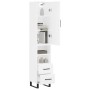 Aparador alto madera contrachapada blanco 34,5x34x180 cm de vidaXL, Aparadores - Ref: Foro24-3198937, Precio: 114,89 €, Descu...
