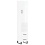 Aparador alto madera contrachapada blanco brillo 34,5x34x180 cm de vidaXL, Aparadores - Ref: Foro24-3198939, Precio: 125,07 €...
