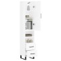 Aparador alto madera contrachapada blanco brillo 34,5x34x180 cm de vidaXL, Aparadores - Ref: Foro24-3198939, Precio: 125,07 €...