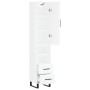 Aparador alto madera contrachapada blanco brillo 34,5x34x180 cm de vidaXL, Aparadores - Ref: Foro24-3198939, Precio: 125,07 €...