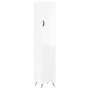 Aparador alto madera contrachapada blanco brillo 34,5x34x180 cm by vidaXL, Sideboards - Ref: Foro24-3198955, Price: 93,58 €, ...