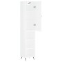 Aparador alto madera contrachapada blanco brillo 34,5x34x180 cm de vidaXL, Aparadores - Ref: Foro24-3198955, Precio: 95,18 €,...